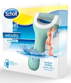  Электрическая роликовая пилка (Шоль) Scholl Velvet Smooth Wet & Dry